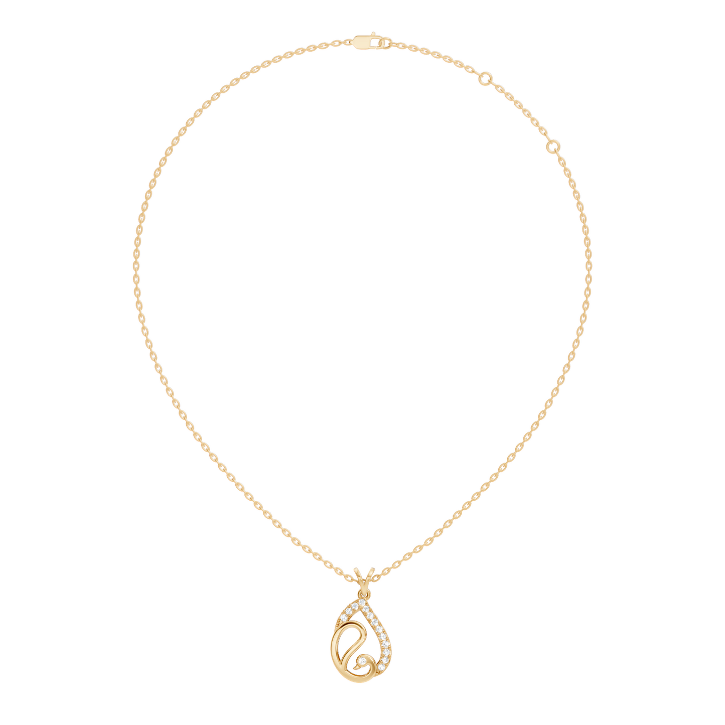Classical Vintage Round Pendant Natural & Lab Diamonds Affordable Jewelry For Her - HIGHCARAT DIAMONDS