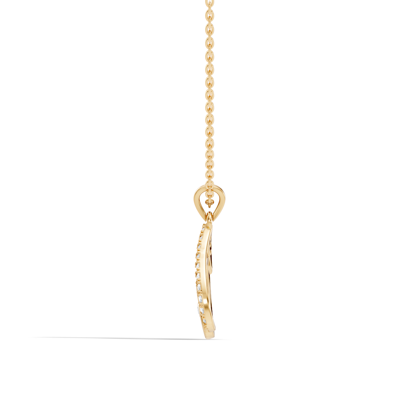 Classical Vintage Round Pendant Natural & Lab Diamonds Affordable Jewelry For Her - HIGHCARAT DIAMONDS