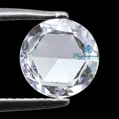 Rose Cut IGI Certified Round Shape Lab Grown Diamond, Custom Eco Friendly Diamond for Wedding Rings and Diamond for Custom Engagement Ring - HIGHCARAT DIAMONDS
