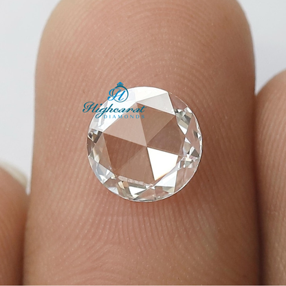 Rose Cut IGI Certified Round Shape Lab Grown Diamond, Custom Eco Friendly Diamond for Wedding Rings and Diamond for Custom Engagement Ring - HIGHCARAT DIAMONDS
