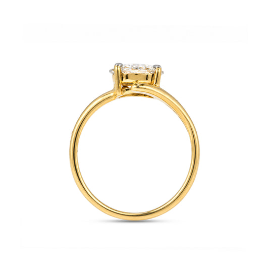Round Rose Cut Lab Grown Diamond Custom Pet Image Ring - HIGHCARAT DIAMONDS