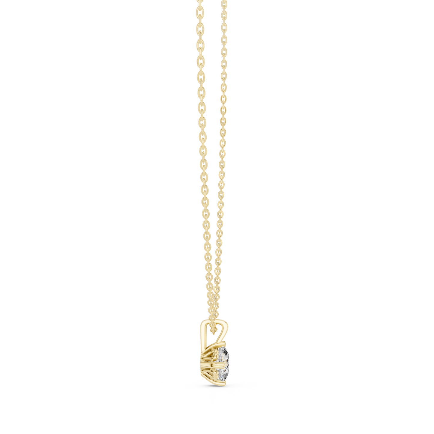 Elegance Cushion Shape Lab Grown Unique Shining Diamond Pendant For Occasional Wear - HIGHCARAT DIAMONDS