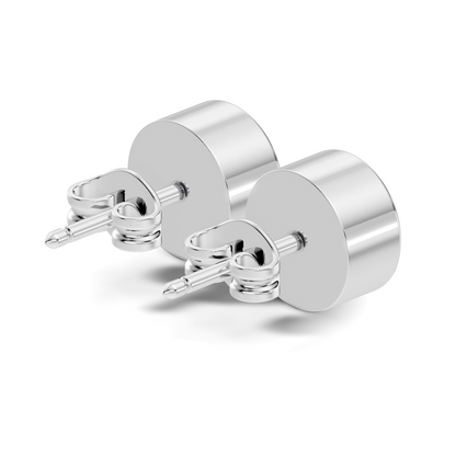 Round Shape Lab Grown Diamond 10k Solid Gold Diamond Earrings For New Party Wear Look For Women