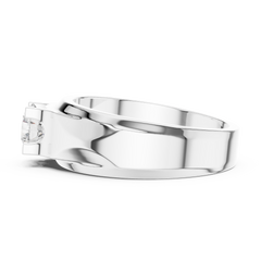 Round Shape Lab grown Diamond New Ethical Shinny Look Men's Diamond Ring For Birthday Gift - HIGHCARAT DIAMONDS