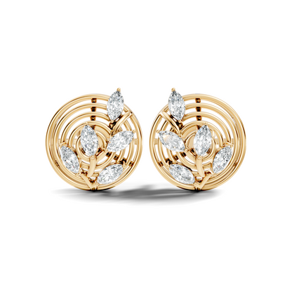 Marquise Cut 18k Solid Rose Gold Ethically Wear Diamond Earrings For Women - HIGHCARAT DIAMONDS