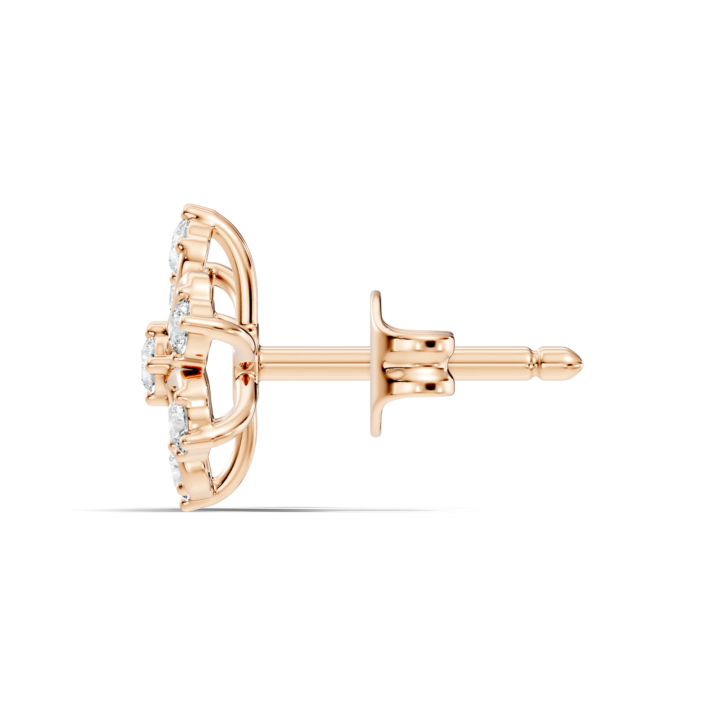 Round Shape Natural-Lab Grown Stunning Diamond Earrings For Her