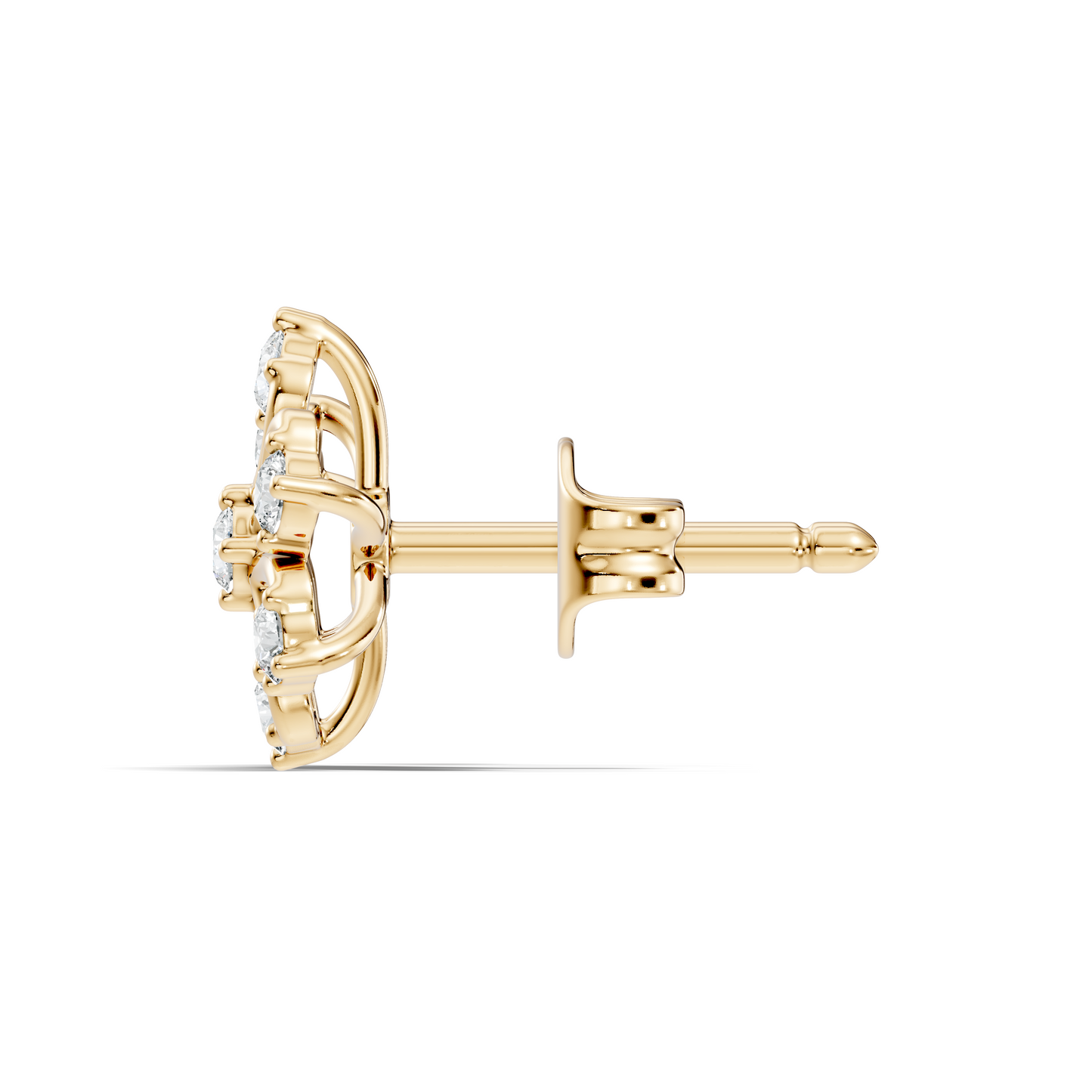 Round Shape Natural-Lab Grown Stunning Diamond Earrings For Her