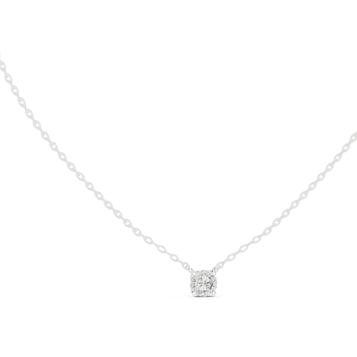 Classic 0.50 CT Round Cut labgrown Diamond Solitaire Pendant Minimalist Jewelry Collection - HIGHCARAT DIAMONDS