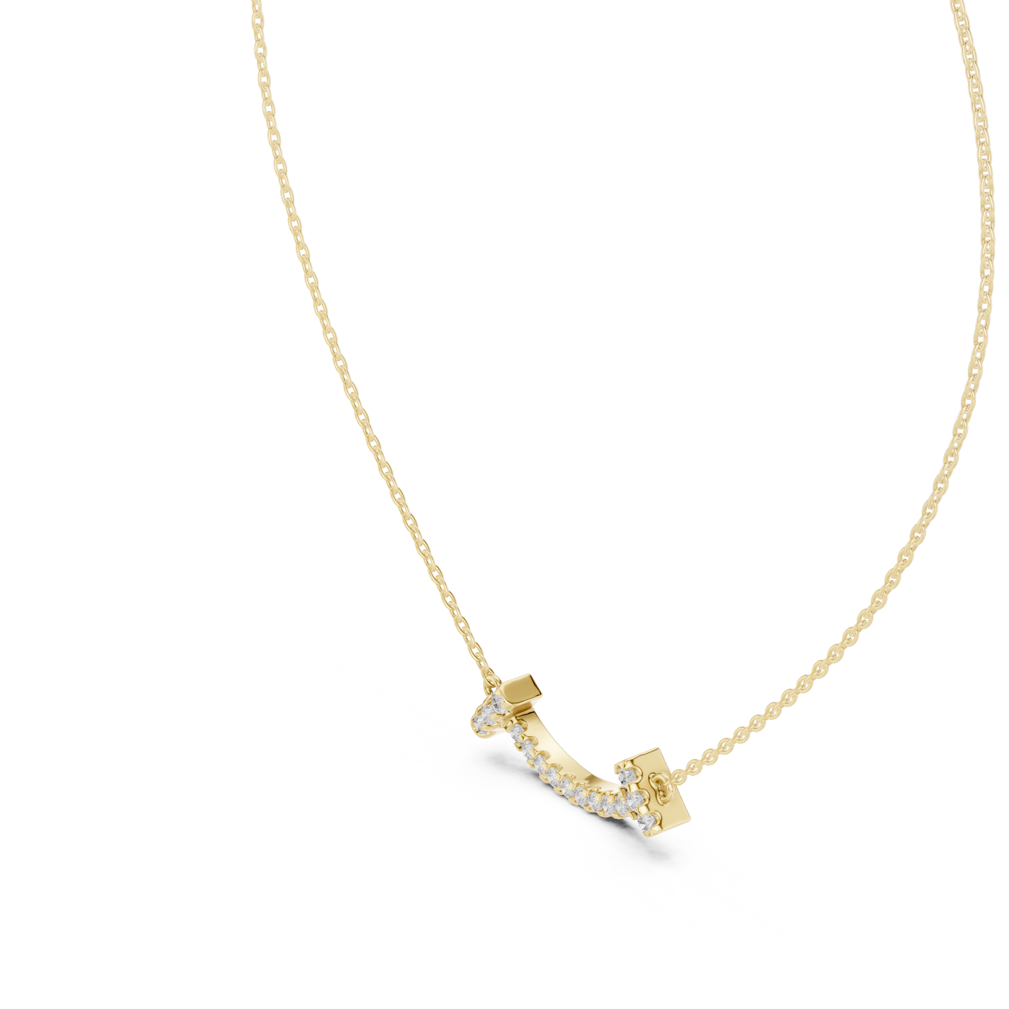 Round Shape Stunning 14k Solid Gold Diamond Pendant For Women Daily Wear