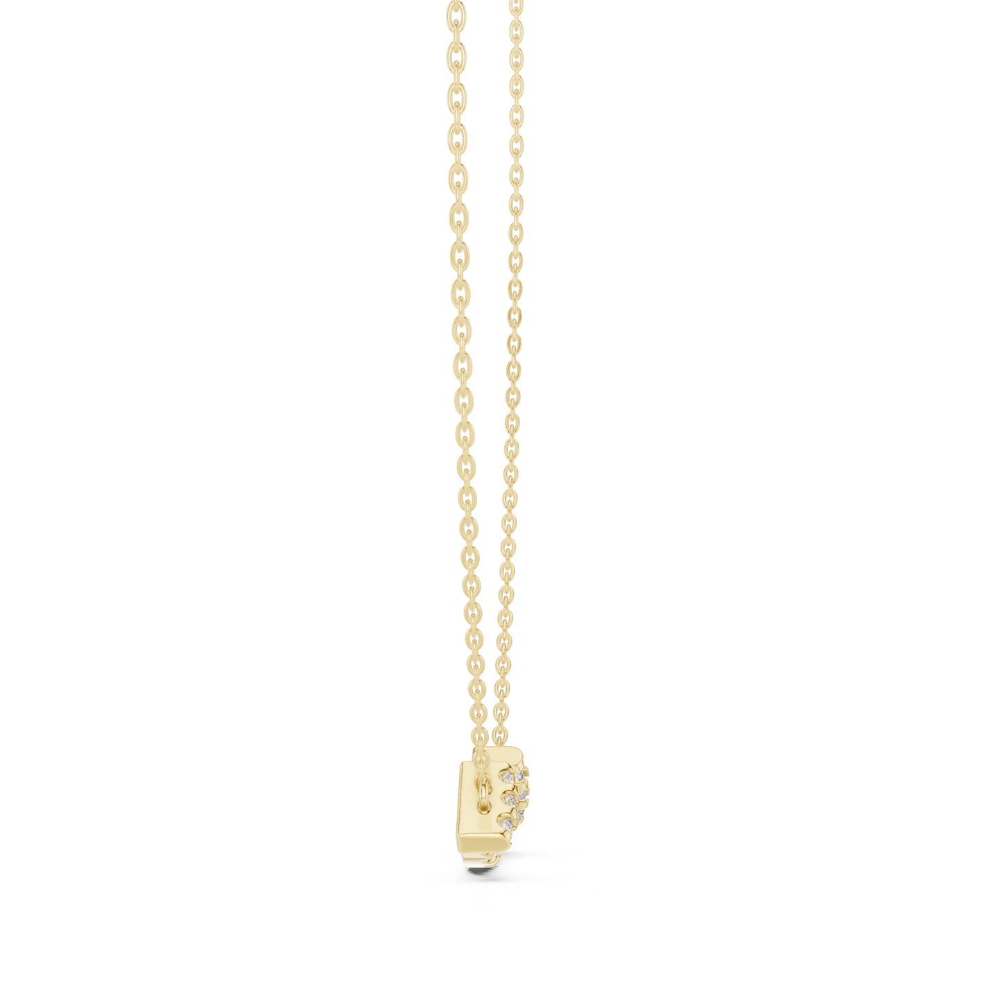 Round Shape Stunning 14k Solid Gold Diamond Pendant For Women Daily Wear