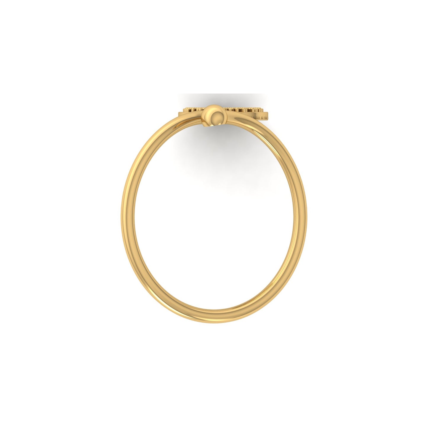 Round Shaped Bypass Women's Ring Or Her Contemporary Look For Every Day
