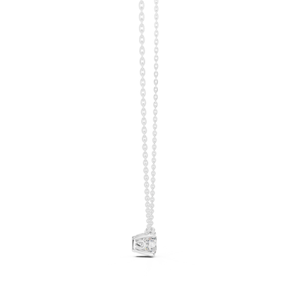 Round Shaped Diamond Pendant Lab Grown Diamond Necklace Elegant Gift For Women