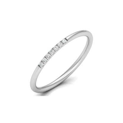 Round Shaped Lab grown And Natural Diamond Unique Minimalist  Band Ring For Women's - HIGHCARAT DIAMONDS