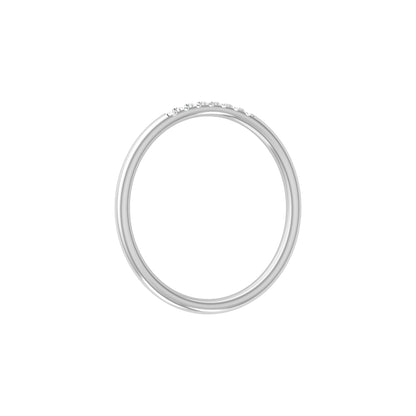 Round Shaped Lab grown And Natural Diamond Unique Minimalist  Band Ring For Women's - HIGHCARAT DIAMONDS