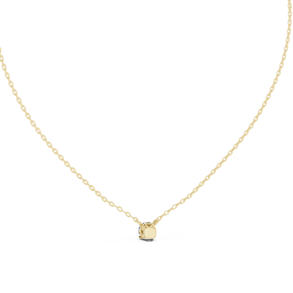 0.50 CT Minimalist Colorless Round Labgrown Diamond pendant For Her In 14k Solid Gold - HIGHCARAT DIAMONDS