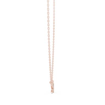 Butterfly Shape 14k Solid Gold Round Cut Lab Grown-Natural Diamond Pendant For Her - HIGHCARAT DIAMONDS