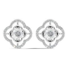 Pear & Round Shape Natural And Lab Grown Diamond Stunning Every Occasion Wear Diamond earrings For Her - HIGHCARAT DIAMONDS
