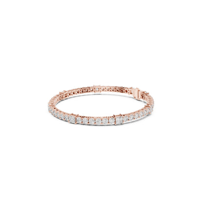 6.52Ct Round and Princess Cut White Colorless Lab Grown Diamond Unique Vintage Elegant Classic Wedding  Bracelet Gift For Women's - HIGHCARAT DIAMONDS