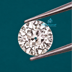 Antique Round Old Mine Cut Lab Grown Diamond from Different Angles