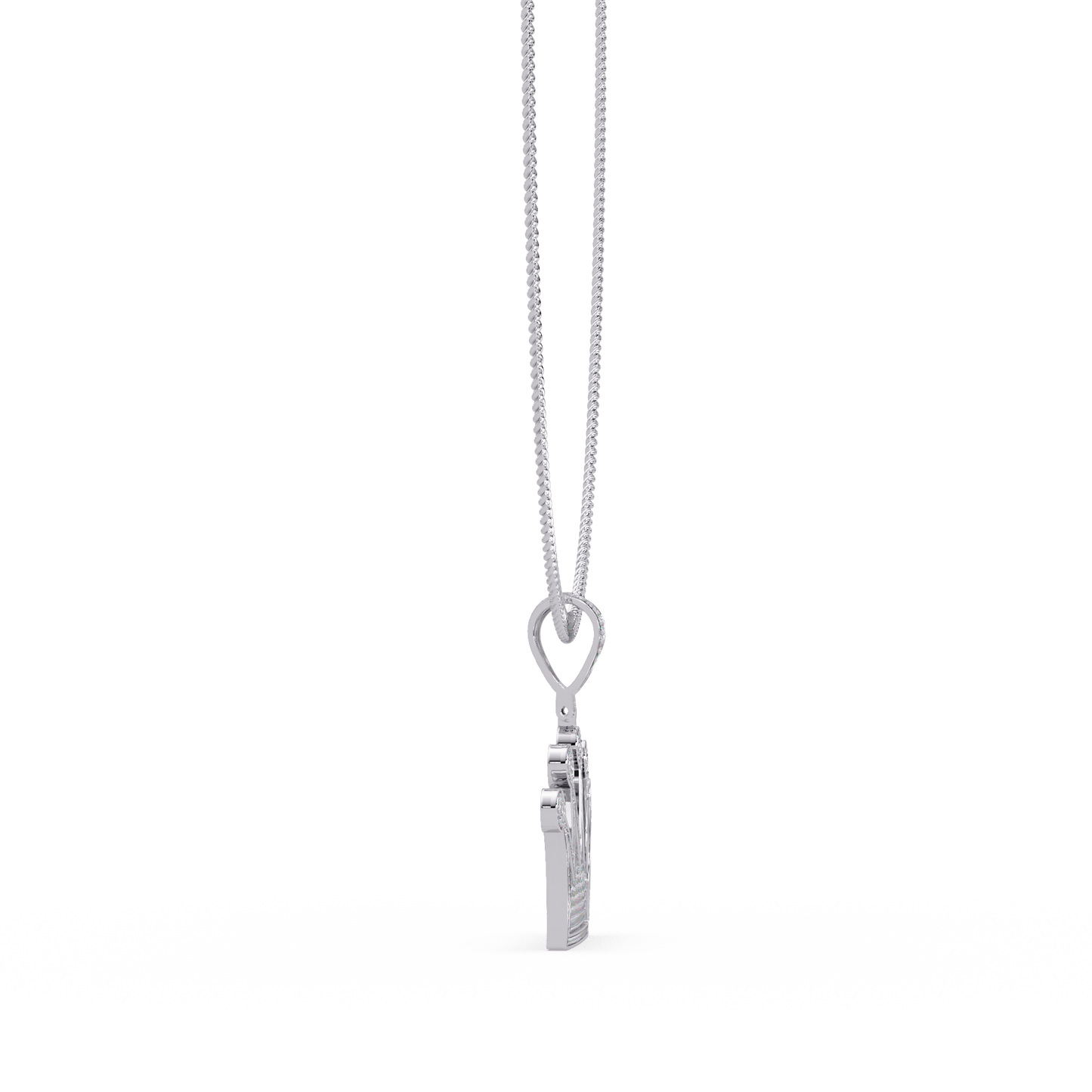 Royal Crown Pave Lab Grown Diamond Pendant - HIGHCARAT DIAMONDS