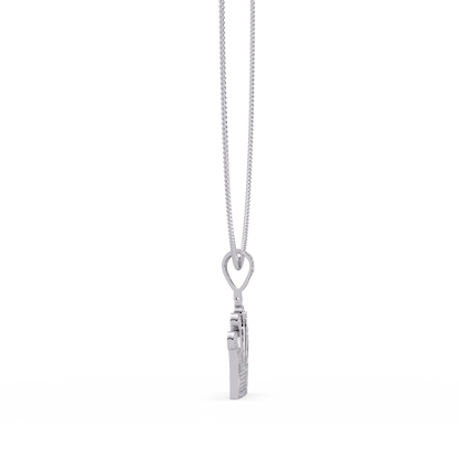 Royal Crown Pave Lab Grown Diamond Pendant - HIGHCARAT DIAMONDS
