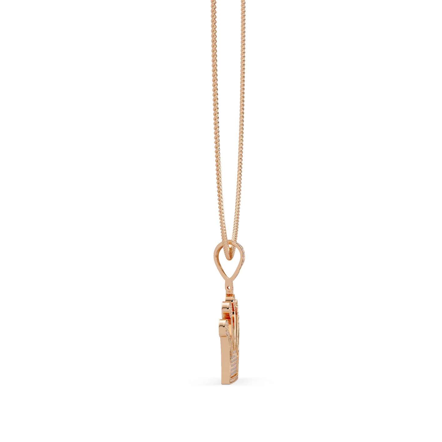 Royal Crown Pave Lab Grown Diamond Pendant - HIGHCARAT DIAMONDS