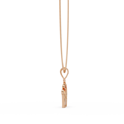 Royal Crown Pave Lab Grown Diamond Pendant - HIGHCARAT DIAMONDS