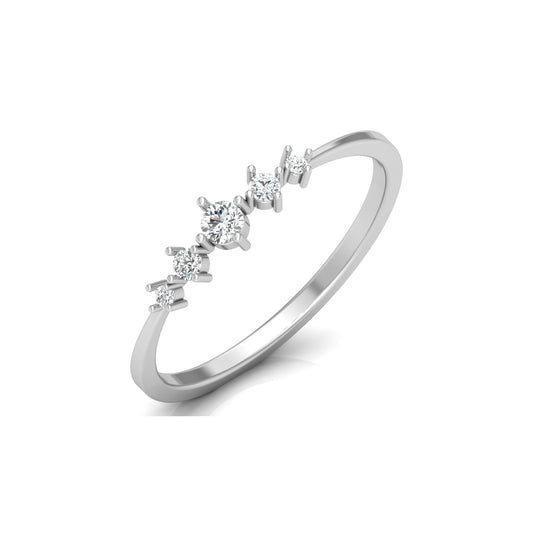 0.12 CT Elegant Round Diamond Band Ring For Her Perfect For Daily Sparkle