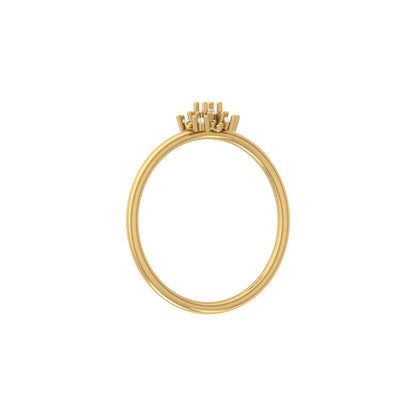 Minimalist 0.06 CT Round Cut Band Ring For Women's Charming Jewelry For  Dailywear