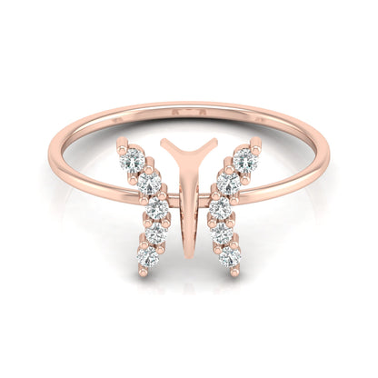 Butterfly Diamond Ring For Women's Symbol Of Freedom Made For Every Day