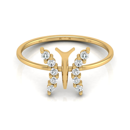 Butterfly Diamond Ring For Women's Symbol Of Freedom Made For Every Day