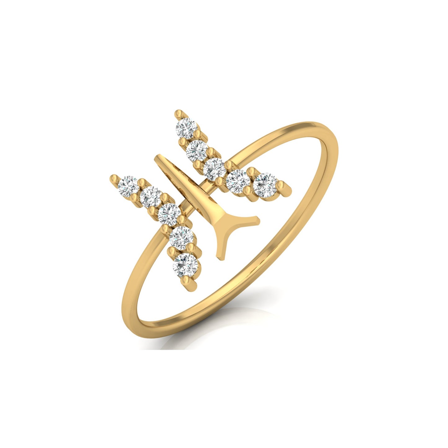 Butterfly Diamond Ring For Women's Symbol Of Freedom Made For Every Day