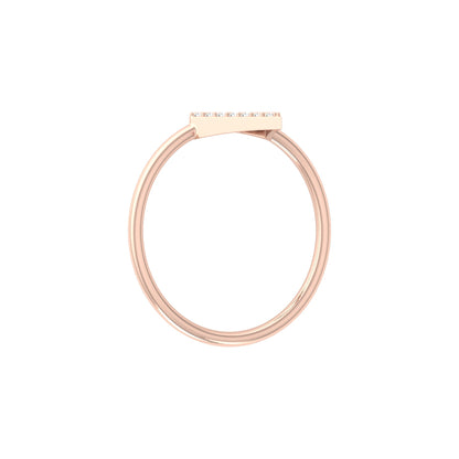Kite Style Classic Round Diamond Wedding Band Ring For Women's in 14KT Solid Gold