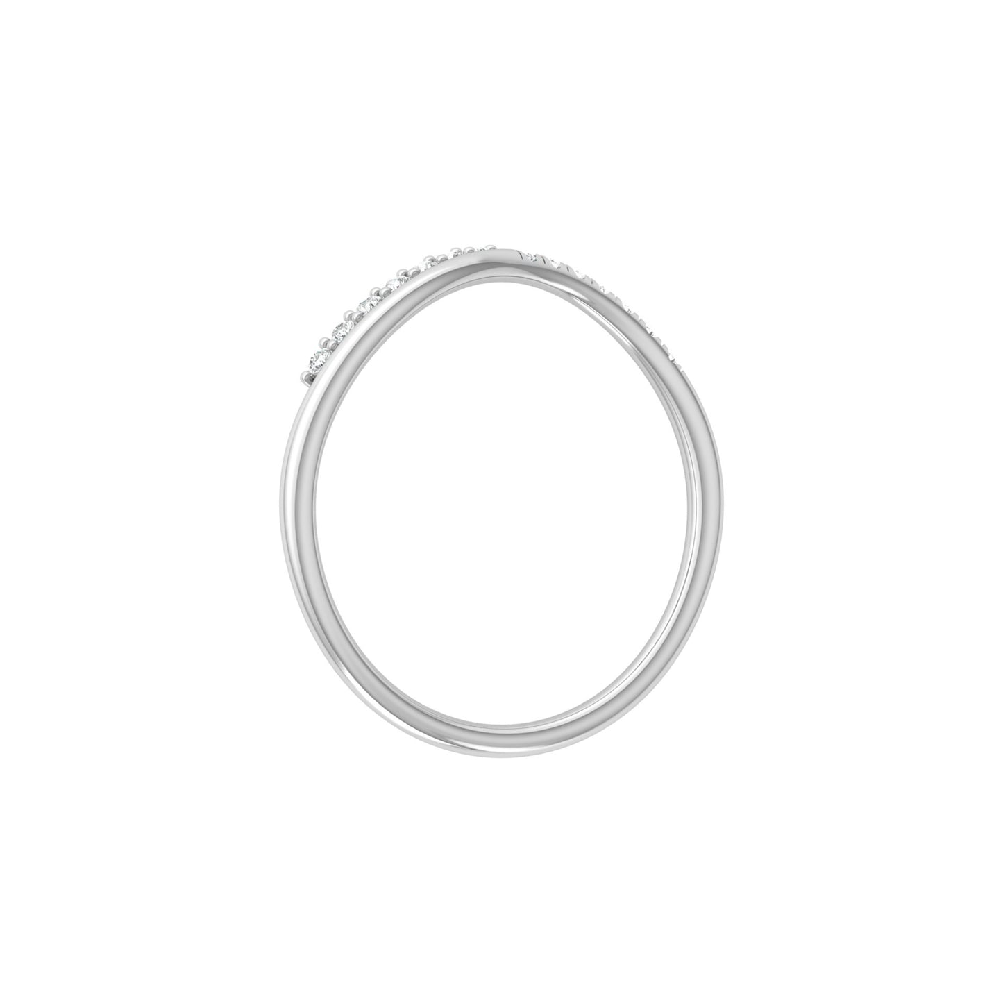 14K Solid Rose Gold Trending Diamond Band Ring Classic Elegance On A Budget