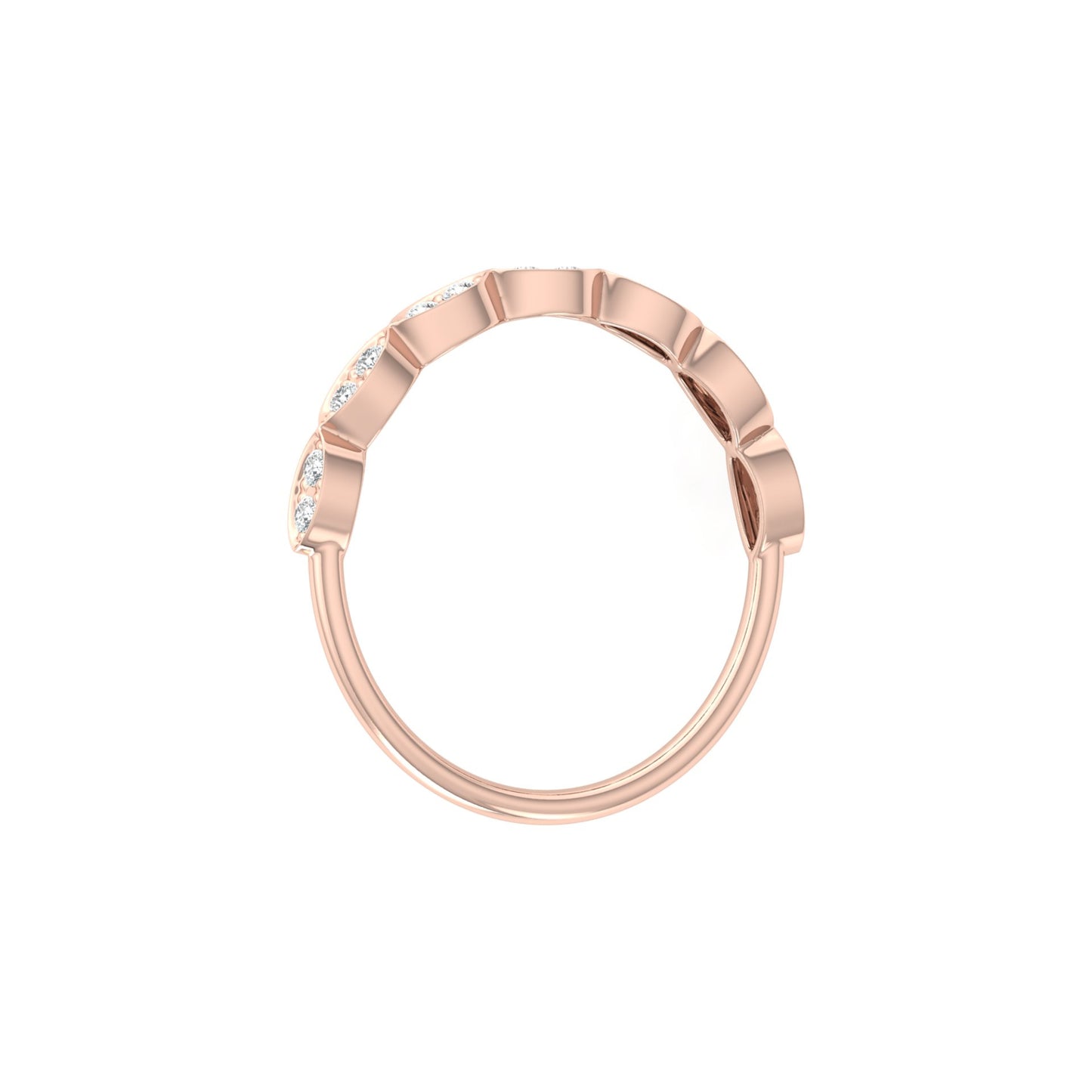 Lab-grown Diamond Half Eternity Wedding Set Ring Bridal Jewelry Gift