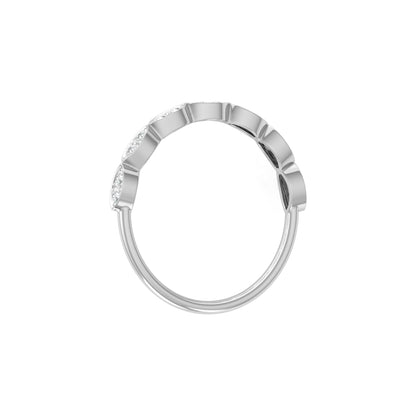 Lab-grown Diamond Half Eternity Wedding Set Ring Bridal Jewelry Gift