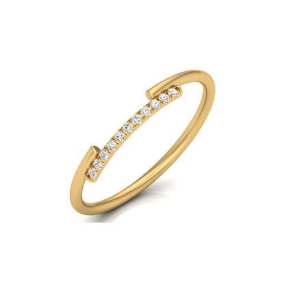 Natural Or Lab Grown Diamond Band For Her In 18K Solid Gold Enhanced Sparkle With A Classic Touch