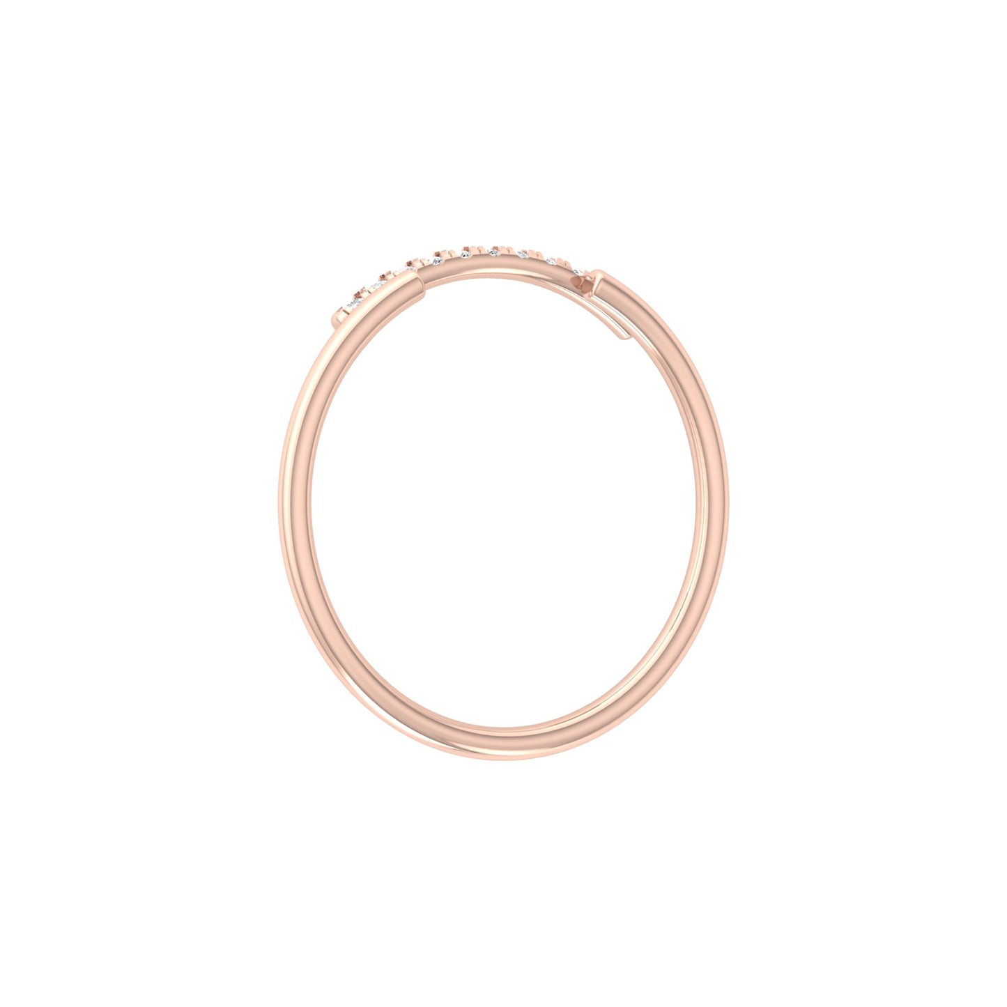 Natural Or Lab Grown Diamond Band For Her In 18K Solid Gold Enhanced Sparkle With A Classic Touch