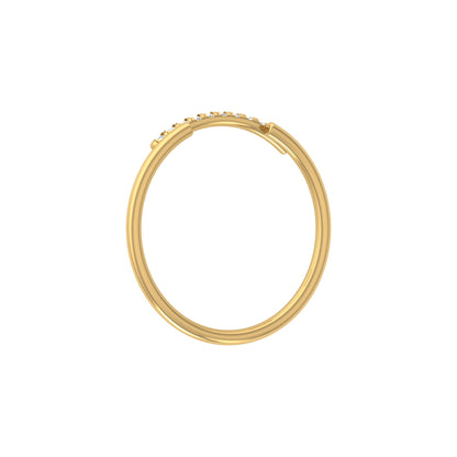 Natural Or Lab Grown Diamond Band For Her In 18K Solid Gold Enhanced Sparkle With A Classic Touch
