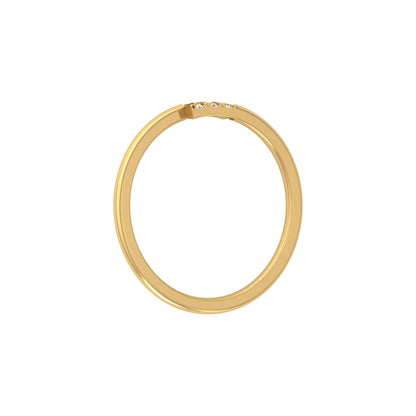 Lab-Grown 0.06 CT Colorless Diamond Ring Light Weight Round Design for Women
