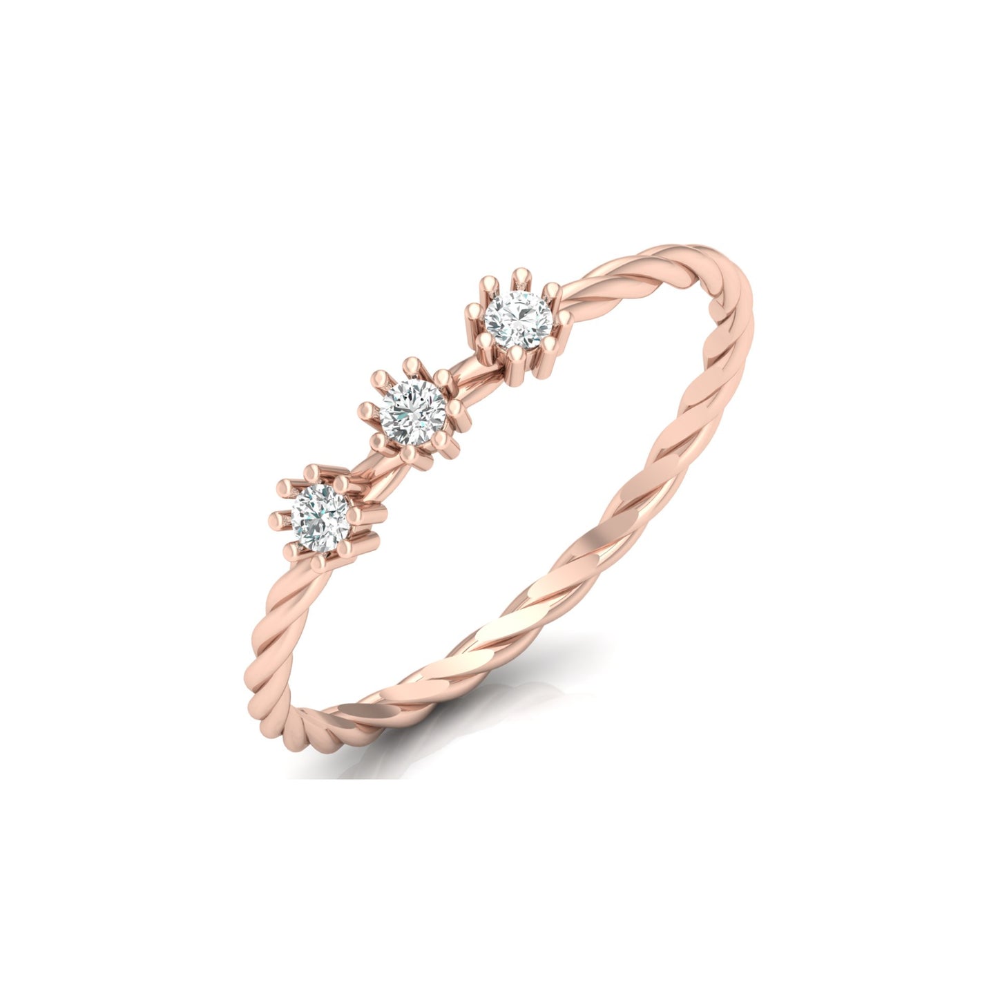 Vintage Inspired Round Labgrown Diamond Wedding Ring Personalized Diamond Ring Gift For Anniversary