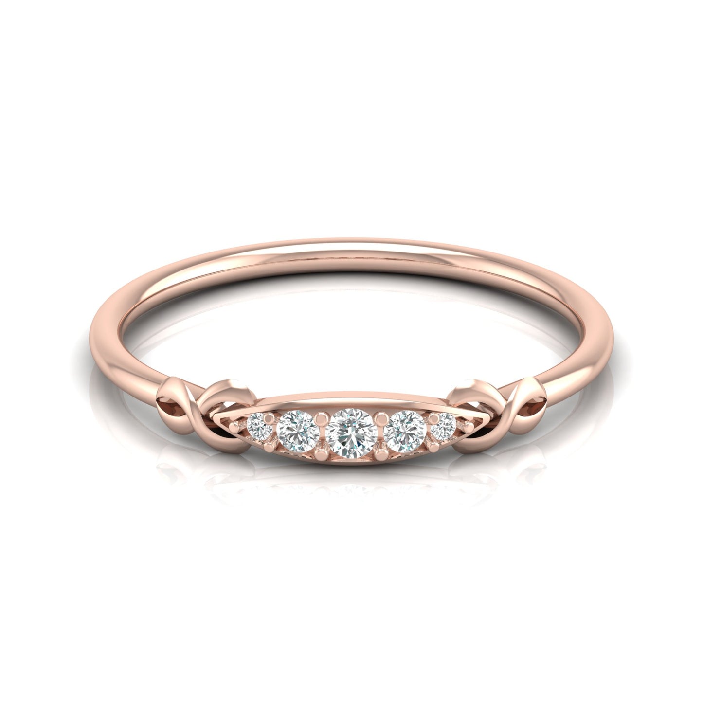 Round Cut Labgrown Or Natural Diamond Women jewelry Band Rings Unique & Charming