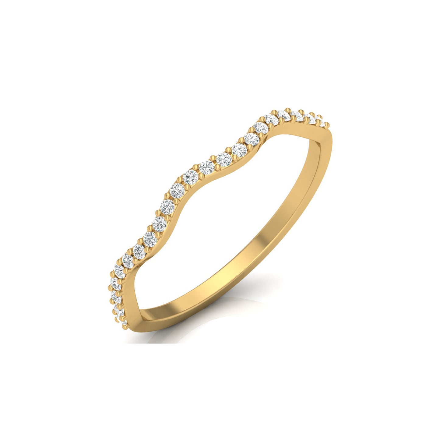 Twisted Round Cut Wedding Diamond Ring for Her Elegant Yet Budget-Friendly in 10KT 14KT 18KT Gold Lab-Grown or Natural