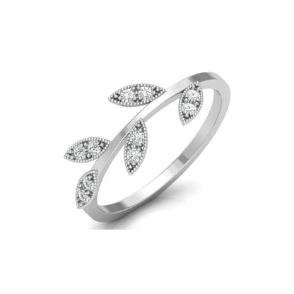 Leaf Inspired Wedding Diamond Ring For Women's Classic & Affordable Jewelry Gift