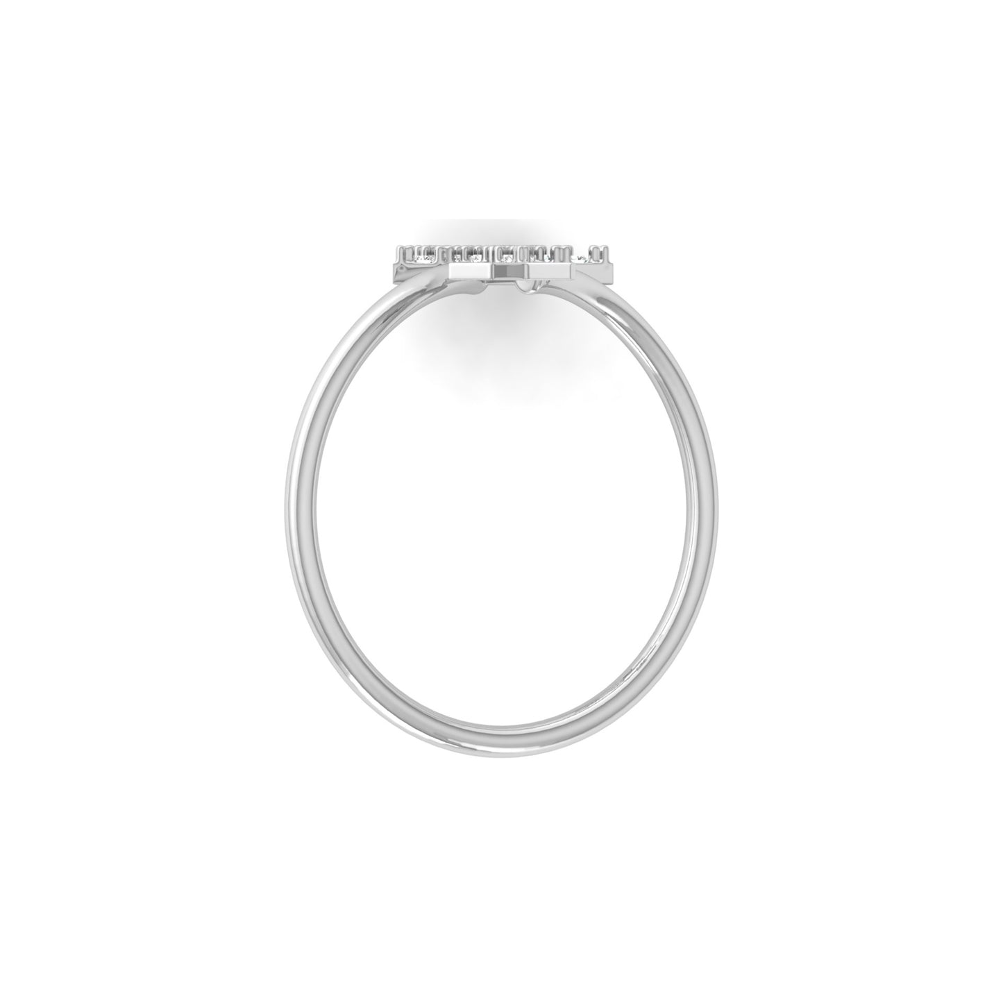 Modern Start Bypass Style Ring For Her Round Diamond Ring Unique & Comfortable Daily Design