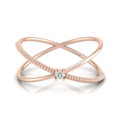 14KT Solid Gold Twisted Women's Ring For Her Perfect Fit For Any Finger