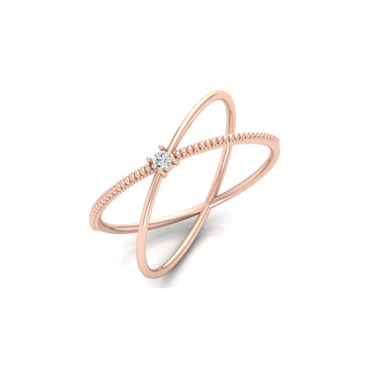 14KT Solid Gold Twisted Women's Ring For Her Perfect Fit For Any Finger