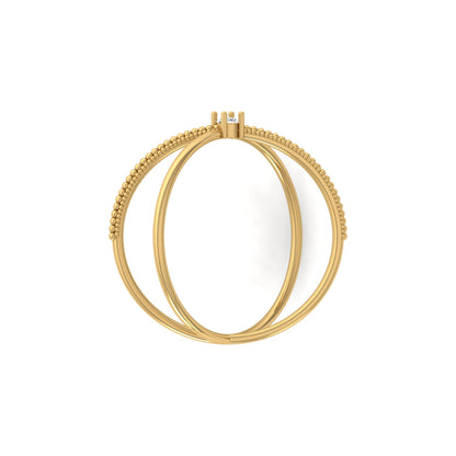 14KT Solid Gold Twisted Women's Ring For Her Perfect Fit For Any Finger