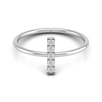 Round Cut Natural Or Labgrown Diamond Ecofriendly Daily Wear Band Ring For Her