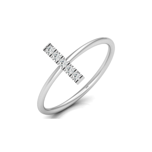 Round Cut Natural Or Labgrown Diamond Ecofriendly Daily Wear Band Ring For Her